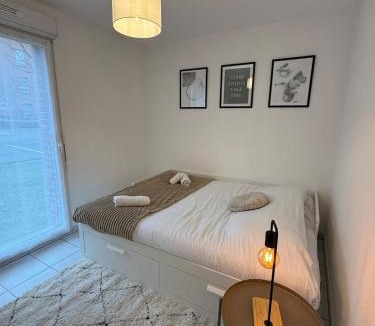 Maubeuge Apartment | Le Clair de Lune Elegant T3 with Private Parking