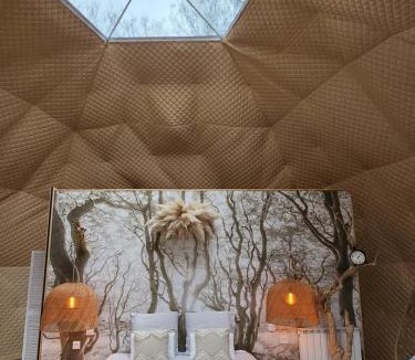 Saint-Jean-d'Elle Cabin | le cocon d'amour " Dôme avec jaccuzi privé "