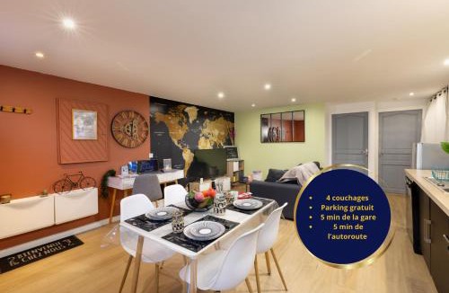 Bram Apartment | LE CONCORDE-WIFI-Clim-Parking-3étoiles-OcKeys