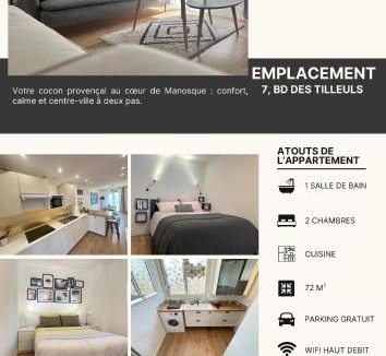 Manosque Apartment | Le Havre Provençal - Parking Inclus