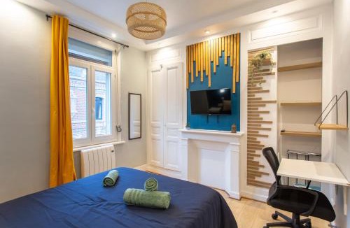 Sainte-Anne - Faubourg Noyon Apartment | Le Jardin d'Amiens 2 pers 8 min Centre ville & Gare