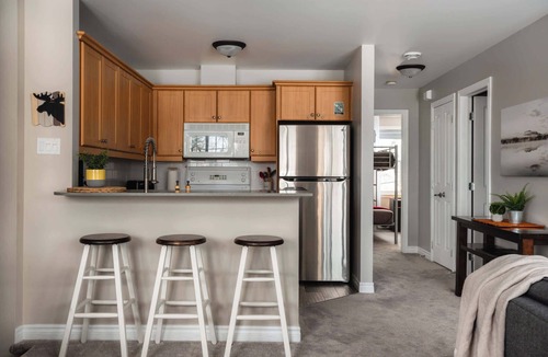 Saint-Faustin-Lac-Carre Condo | Le Loup - Pool, mountain bike and hiking