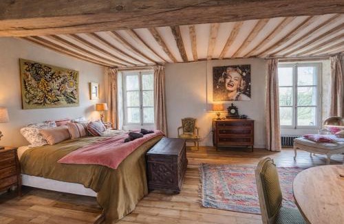 Belforet-en-Perche House | Le manoir de Saint-Ouen avec piscine chauffée intérieure