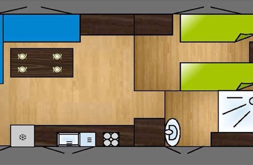Lezan House | LE MAS DES CHENES Mobile Home 4 people B