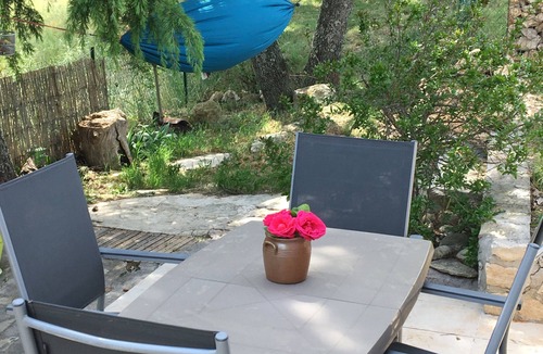 Vagnas House | Le Mazet Déden Avec son Jardin Privé