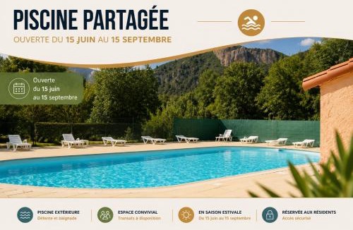 Digne-les-Bains Apartment | Le nid des Bains - Climatisé - Piscine partagée