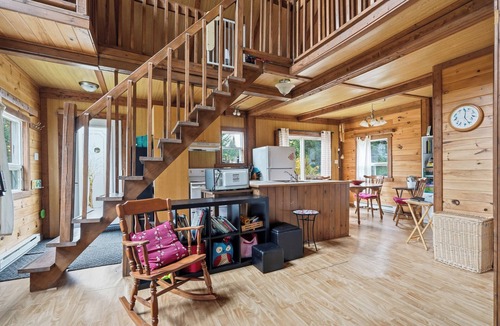 Saint-Magloire Ski Chalet | Le P'tit Chal'eureux – feu de camp/forêt et calme