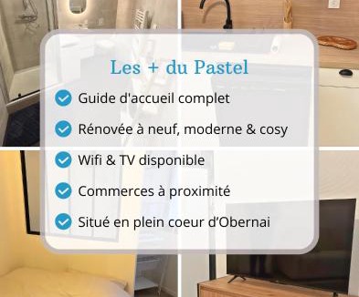 Obernai Apartment | Le Pastel - Central - Proche Commerces - Cosy - Familial