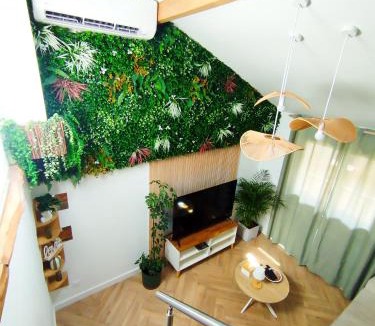 Linas Apartment | Le Perchoir de Linas, filet suspendu, appartement cosy