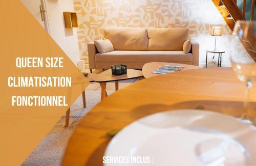 Chateauroux Apartment | Le Perchoir - Duplex - Cozy & Atypical