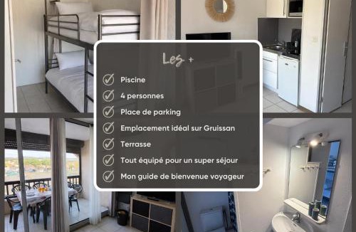 Port Rive Gauche Apartment | Le petit nid de Gruissan "Les Amarines"