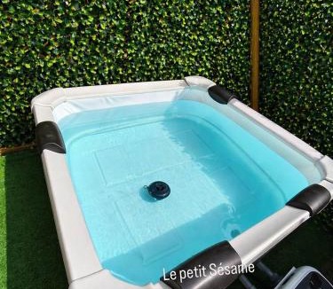 Saint-Denis Apartment | LE PETIT SÉSAME appartement 70m2 avec terrasse et jacuzzi cosy idéal groupe, capacité 6 personnes , 2 chambres,canapé lit, proche Stade De France, Wifi Parking privé très bon rapport qualité prix