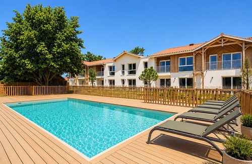 Biscarrosse Apartment | Le Retro Fish - studio for 3 - shared pool