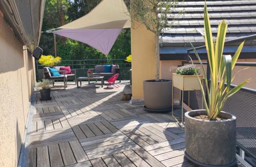 Luisant Apartment | "Le Rooftop de la fontaine" dans cadre verdoyant