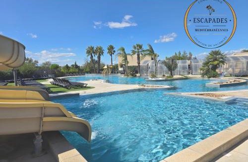 Torreilles-Plage Ski Chalet | Le Solea Piscines et Plage à 150m Camping 5 étoiles Les Dunes