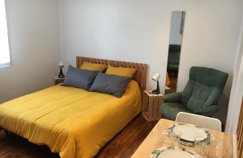 Bagneres-de-Bigorre Apartment | LE STUDIO, avec un extérieur, un local pour vos vélos, skis, bagages