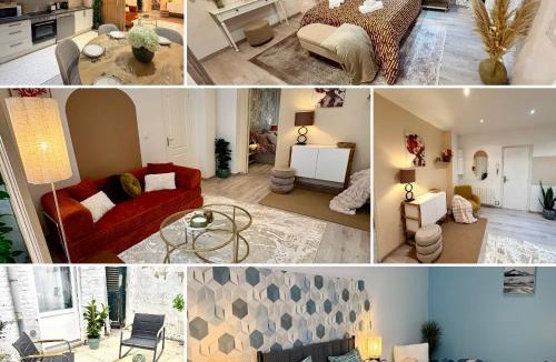 Tourcoing Apartment | Le Temps d'un Souffle, Parenthèse élégante au cœur de Tourcoing avec terrasse privée