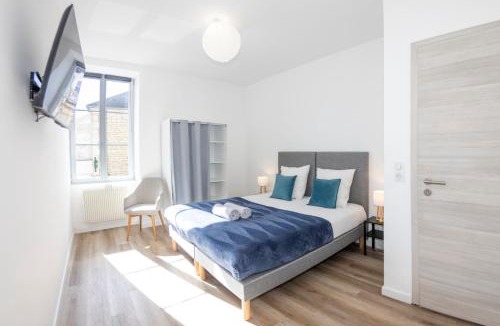 Dole Apartment | Le Topaz - Proche centre ville Dole - Parking privé - 4 chambres - 115m2