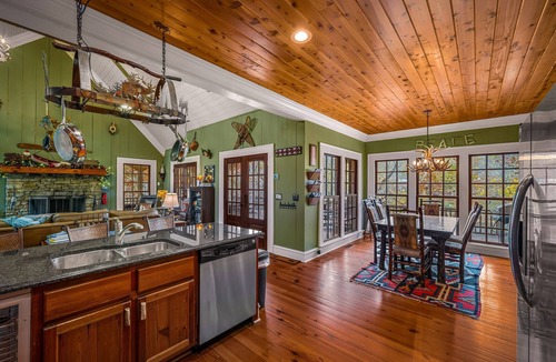 Mentone House | Legacy on the Lake-pool table, hot tub, fire pit, 180 views