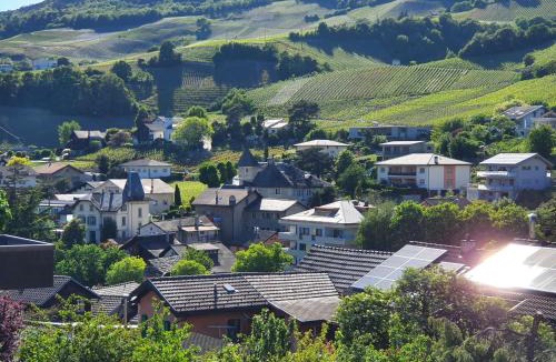 Sierre Apartment | Les appartements du Manoir - Vue Alpes, proche Château de Villa