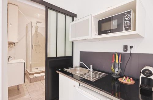 Villette Gare Apartment | LES BULLES DE MONA - Chic - Spa - Clim