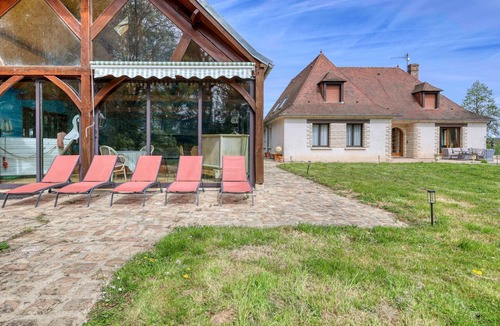Rosoy-en-Multien House | Les Chambres de la Prairie - Avec Piscine Privée
