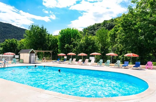 Pont d'Herault House | Les Gorges de l'Hérault campsite* - 3 room canvas bungalow for 4 people Without Toilet blocks