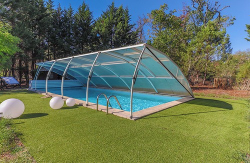 Trensacq House | Les Maisons Des Houssats with Shared Pool and Private Terrace