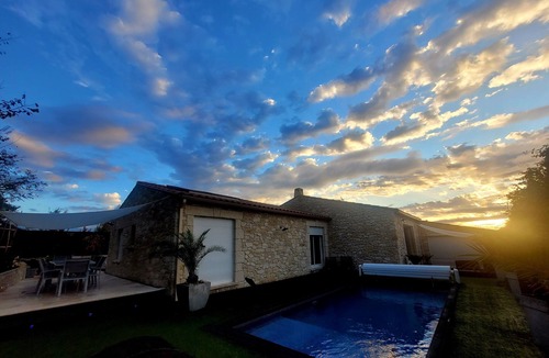Le Pouget House | Les Oliviers du Pouget -Superb villa with heated pool & air conditioning