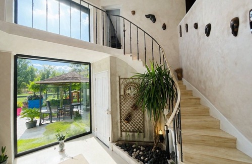 Poce-sur-Cisse Villa | Les Paillotes de la Haute Mazère - Piscine/Hammam