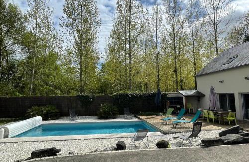 Noizay House | Les Prairies du Val d'Amboise Grand Gite 15 pers avec piscine - PMR
