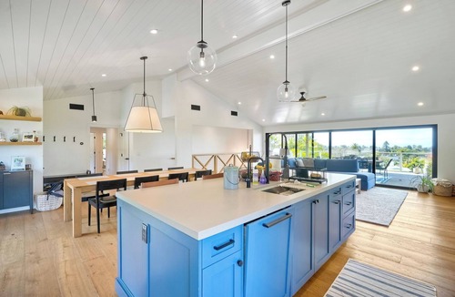 Encinitas House | Leucadia beach house; pool, ocean view & walkable