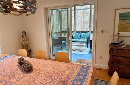 Wellfleet House | Light-filled open-plan home, dog-friendly, sleeps 8. Central AC, all amenities.