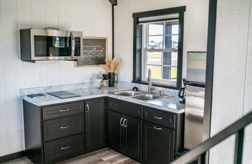 Shipshewana House | Little Luxe Retreat #7 | Tiny Home + Fire Table