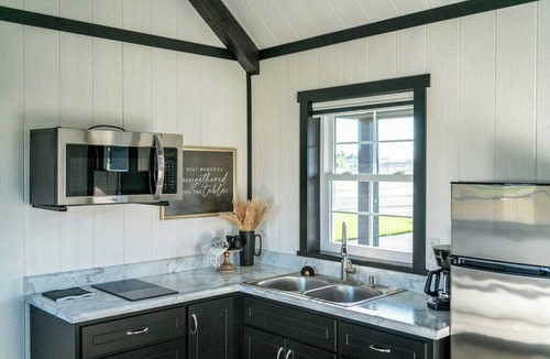 Shipshewana House | Little Luxe Retreat #7 | Tiny Home + Fire Table