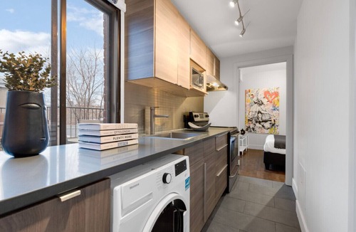 Plateau Mont Royal Apartment | LiV MTL Modern 1BR Suite + Rooftop F1 Grand Prix