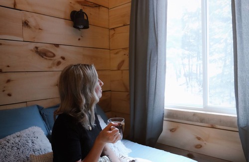 Bishop Corners Cabin | Located directly on the Skootamatta River with Private back lake