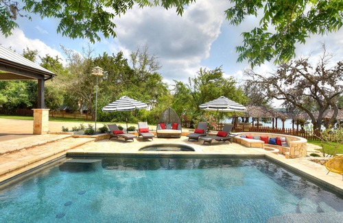 Rocky Ridge House | LOCATION! Lake Travis Waterfront~Pool, Spa, Outdoor Kitchen, Location