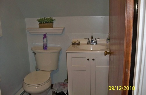 Des Plaines House | Loft Apt is above a detached Garage. Full bathroom, kitchenette, fridge, A/Cn