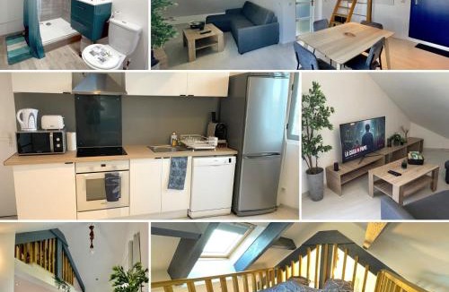 Moret-sur-Loing Apartment | Loft avec Mezzanine - Vue Loing - Commerces à pied