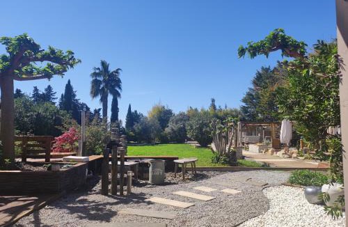 Mauguio House | loft, clim, jardin, piscine, calme, parc expo,