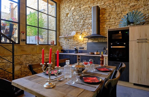 Alzonne House | Loft with spa and private indoor pool unique experience for couples