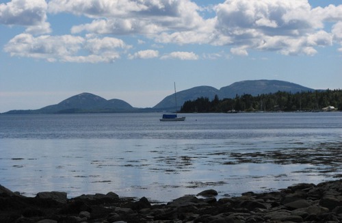 Hancock Point Cabin | log cabin by the sea
