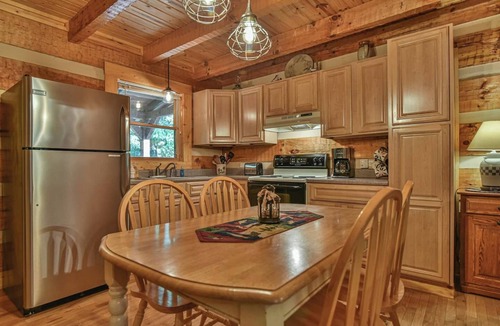 Cosby Cabin | Log Cabin Getaway: Hot Tub, Fire Pit & Peace