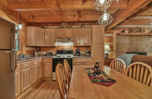 Cosby Cabin | Log Cabin Getaway: Hot Tub, Fire Pit & Peace