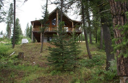 Garden Valley Cabin | Log Cabin Golf Course Front-Terrace Lakes, gorgeous wrap around deck with views