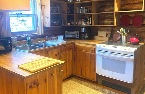 Great Barrington Cabin | Log Cabin in the Woods with a Rustic Vibe