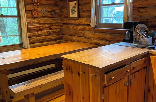 Great Barrington Cabin | Log Cabin in the Woods with a Rustic Vibe