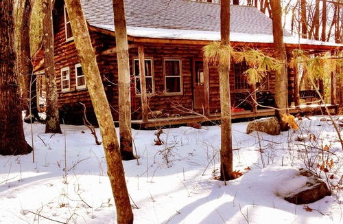 Great Barrington Cabin | Log Cabin in the Woods with a Rustic Vibe