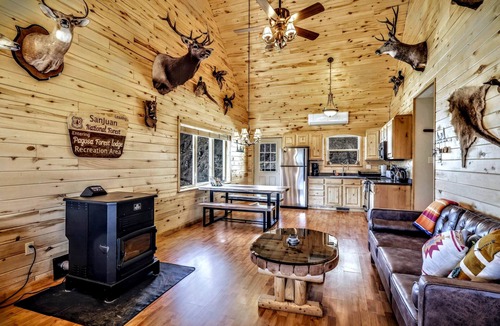 Pagosa Springs House | Log Cabin: National Forest Access, Hot Tub, Pets